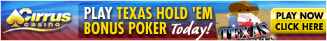 Cirrus - Texas Holdem (333% Bonus + $25 Chip)
