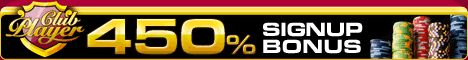 Club Player - 450% Sign-up Bonus